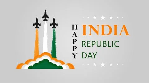 Republic day of India Illustrazione stock