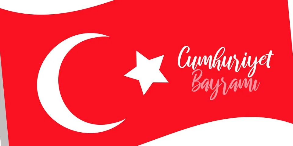 Republic day turkey October 29 National Day. Illustrazione stock