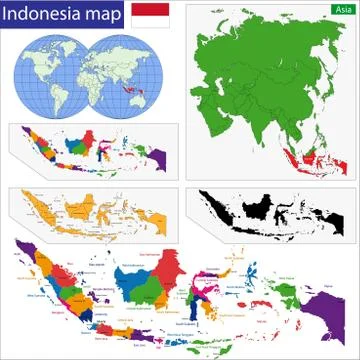 Republic of Indonesia Illustrazione stock