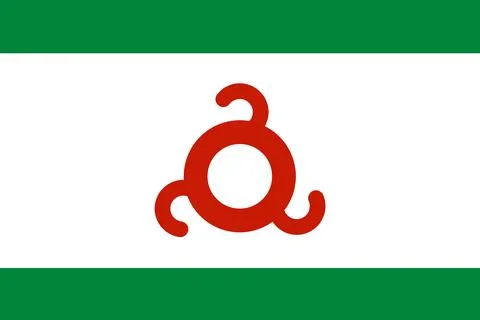 Republic of Ingushetia flag background Stock Illustration