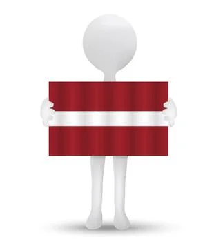 Republic of Latvia Stock Illustration
