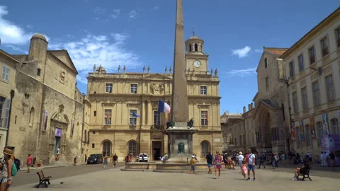 Republic Square of Arles Stock Footage 170003248