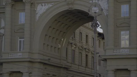 – republic square of florence { piazza della repubblica a firenze } Stock Footage 299995273