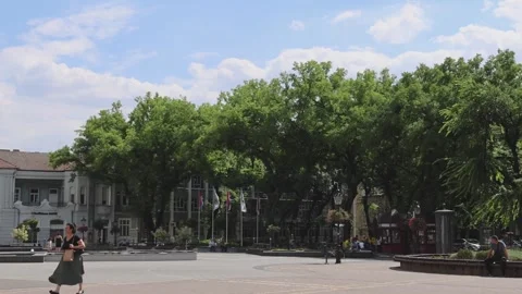 Republic Square Subotica Panorama Video stock 244523393