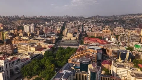 Republic Square in Yerevan Stock Footage 316743691