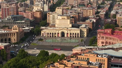 Republic Square in Yerevan Stock Footage 316743854