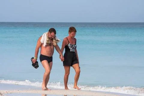 Republic of Сuba.Varadero's beach 스톡 사진