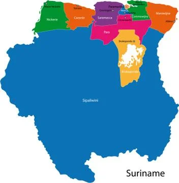 Republic of suriname Stock Illustration