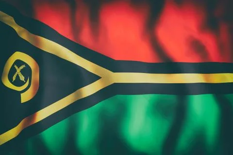 Republic of Vanuatu flag Stock Illustration