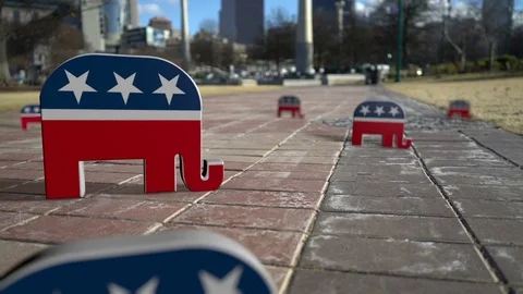 Republican Symbols Stock Footage 72680745