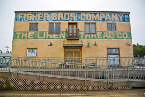 Repurposed mill building 스톡 사진