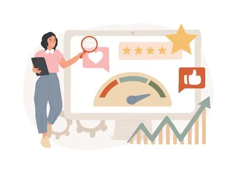 Reputation management isolated concept vector illustration. Ilustración de archivo