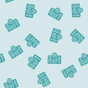 Request closed glyph seamless pattern Stock Illustration