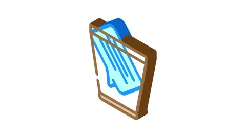 Request closed isometric icon animation Vidéo 327292126