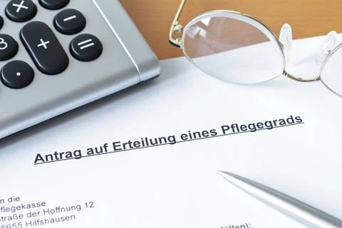 Request evaluation nursing care needs  german Stock Photos