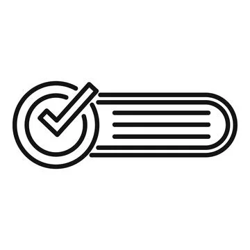 Request form icon outline vector. Document service 스톡 일러스트