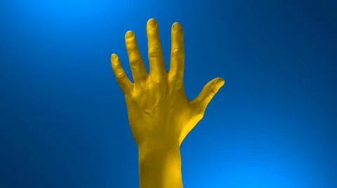 Request for help to fight and resist russian agression - 3D illustration Stock Illustration