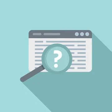 Request icon flat . Online form Stock Illustration