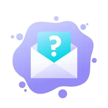 Request mail icon for apps, vector Illustrazione stock