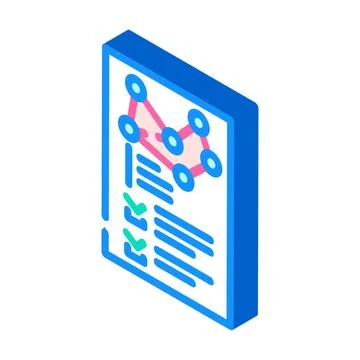 Requirement gathering analyst isometric icon vector illustration Stock Illustration