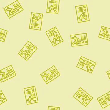 Requirement gathering analyst line vector seamless pattern Stock Illustration