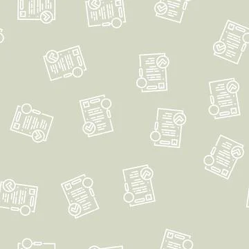 Requisition review line seamless pattern Stock Illustration