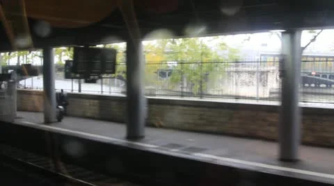 RER Metro view of Bir Hakeim, Paris, France Stock Footage 12585558