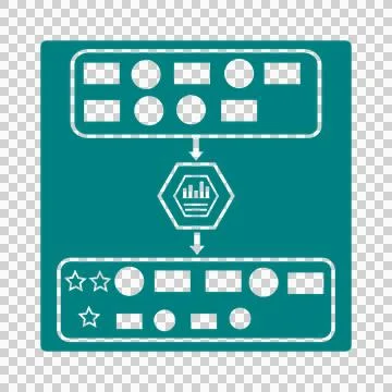 Reranking LLM Based Candidate Scoring and Semantic Relevance Reordering Icon 스톡 일러스트