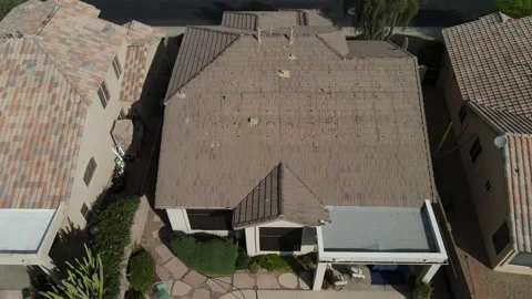 Reroofing a house  Stock Footage 196754465