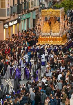 Rescate procession during holy week Stock Photos