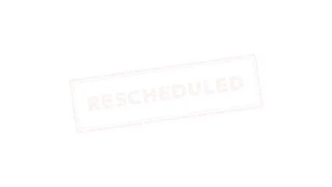 Rescheduled Red Ink Rubber Stamp Graphic 4K Stock Footage 339029550