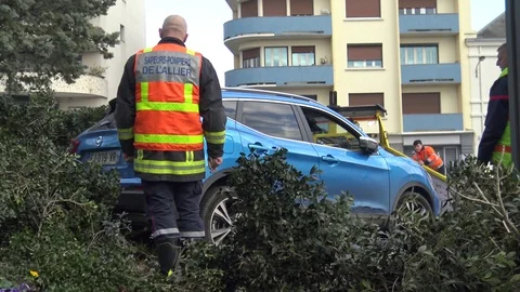 Rescue on an accident Stock Footage 124264824