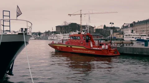 Rescue Boat Stock Footage 49093187