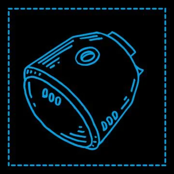 Rescue capsule Stock Illustration