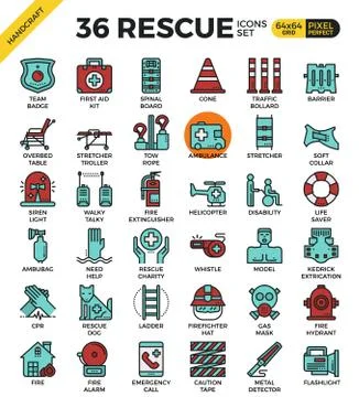 Rescue concept icons Stock-Illustration