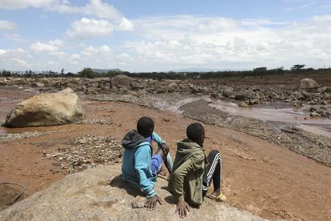 Rescue efforts continue after flash floods in Kenya, Mai Mahiu - 30 Apr 2024 Stock Photos