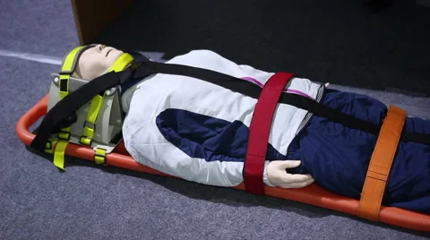 Rescue equipment stretcher Video stock 61565249