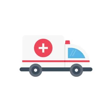 Rescue flat color icon Illustrazione stock