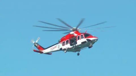 Rescue Helicopter Stock Footage 11430220