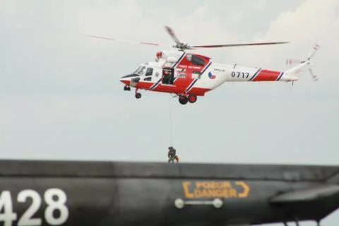 Rescue helicopter Stock Photos