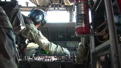 Rescue helicopter Pilot preflight Stock Footage