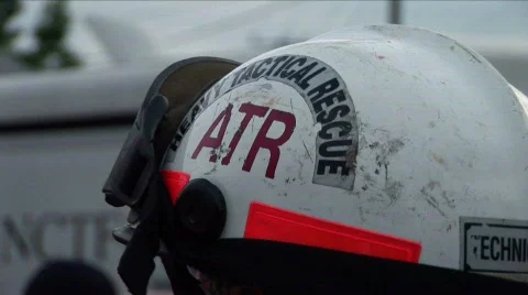 Rescue Helmet Stock Footage 307463