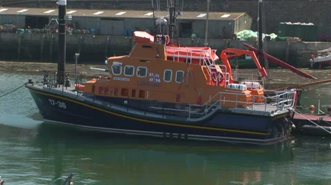 Rescue lifeboat Stock Footage 33606167