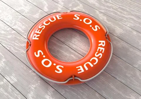 Rescue Lifesaving Device Stock Illustration