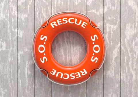 Rescue Lifesaving Device Stock Illustration