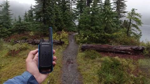 Rescue Mission Using Walkie Talkie Stock Footage 200959347
