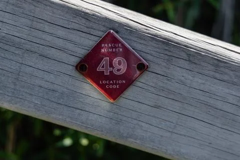 Rescue Number Location Code Red Marker Stock Photos