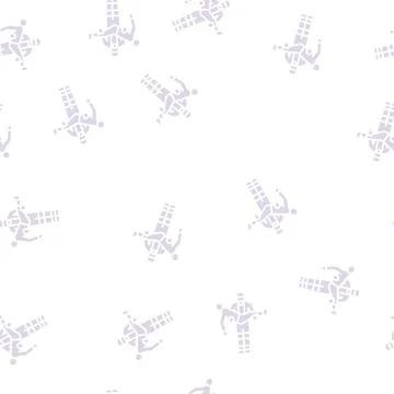 Rescue operation glyph seamless pattern イラスト素材
