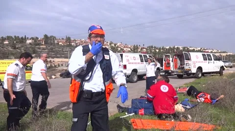 Rescue paramedic team Stock Footage 48391022