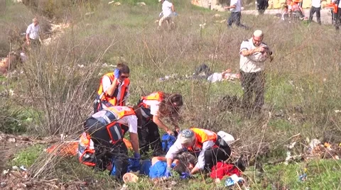 Rescue paramedic team Stock Footage 48391061